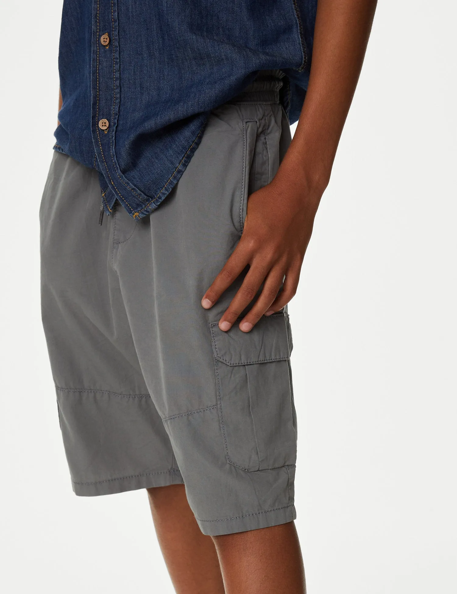 Pure Cotton Cargo Shorts