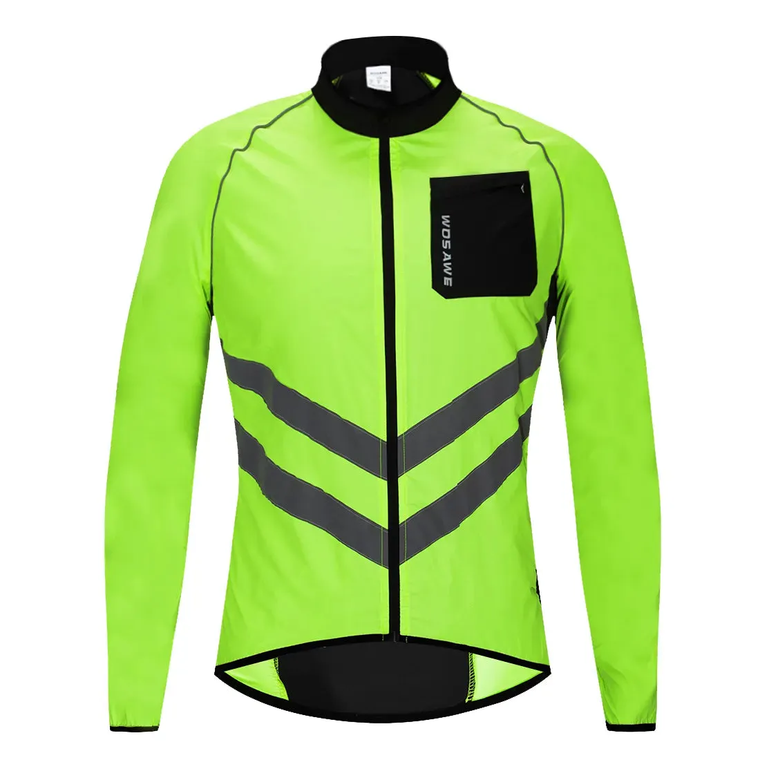 Reflective Cycling Windbreaker Men MTB Bike Jacket Moto Coat Windproof Camping Fishing Cycling Clothes Multi-use Jersey