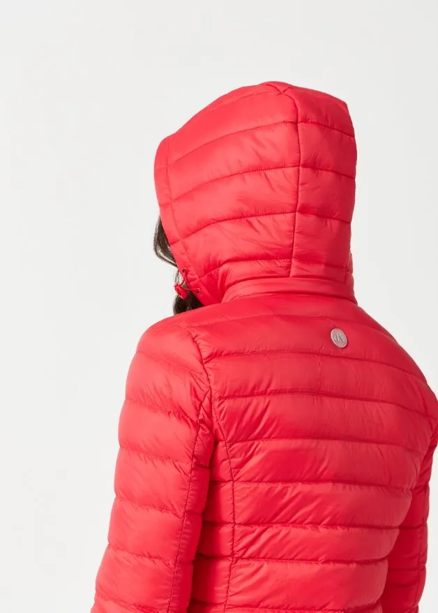 Scarlet Duck Down Puffer Coat