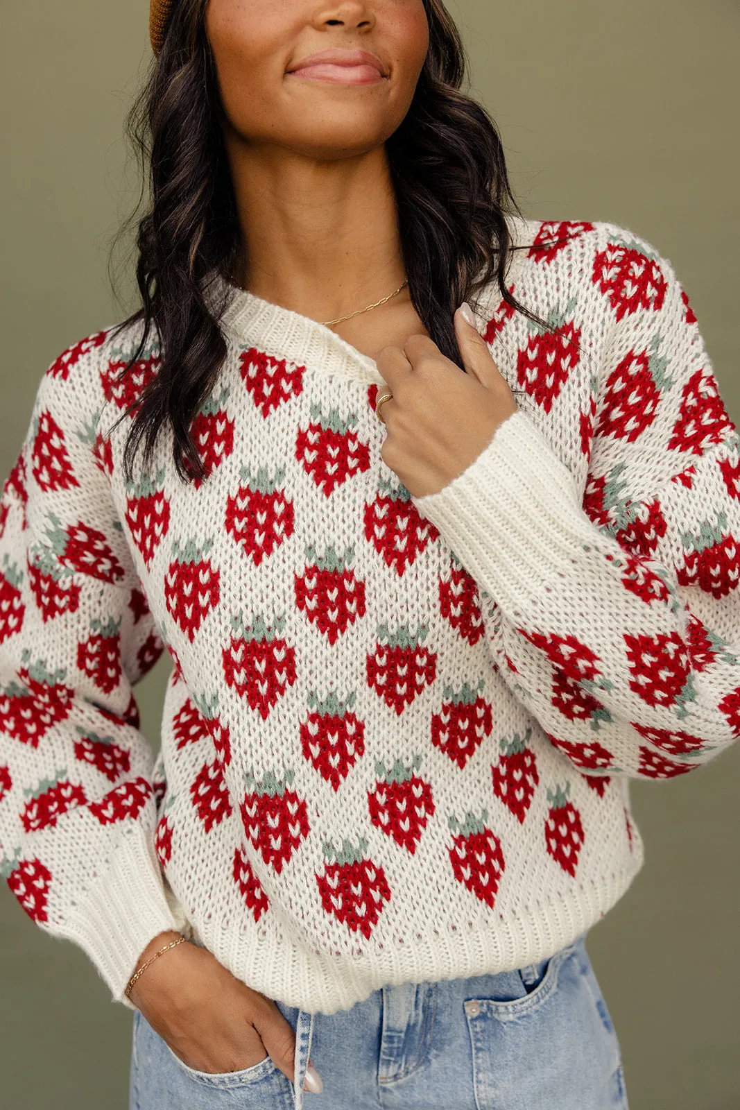 Strawberry Fields Forever Sweater