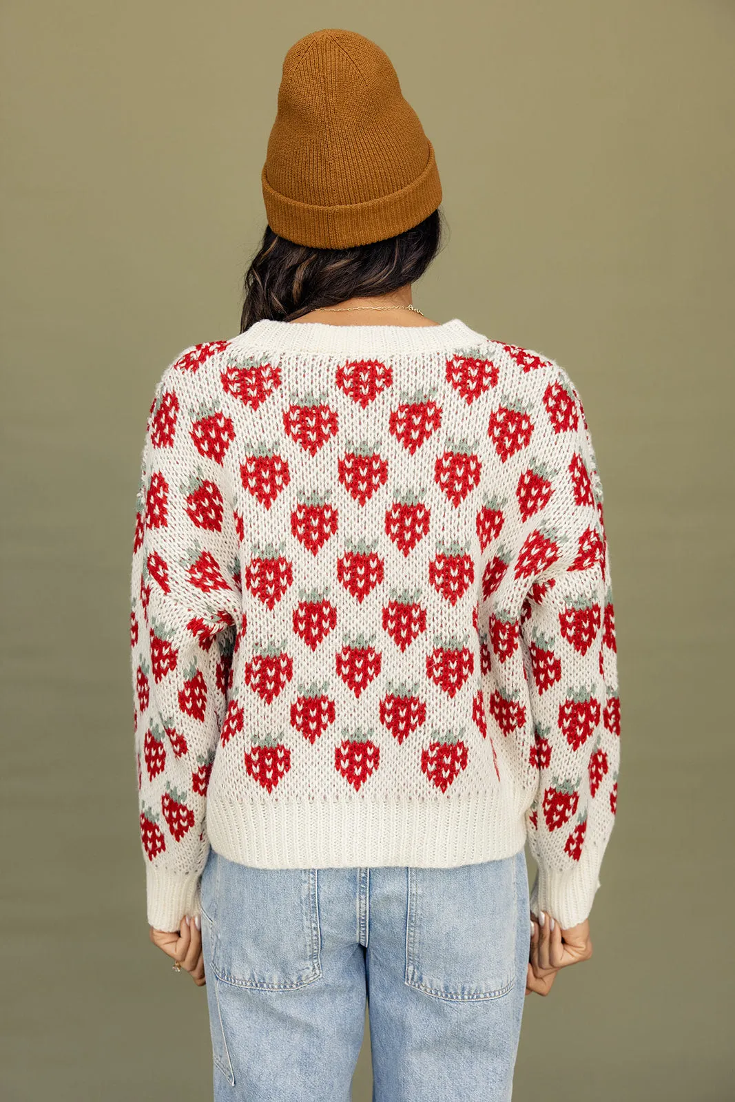 Strawberry Fields Forever Sweater