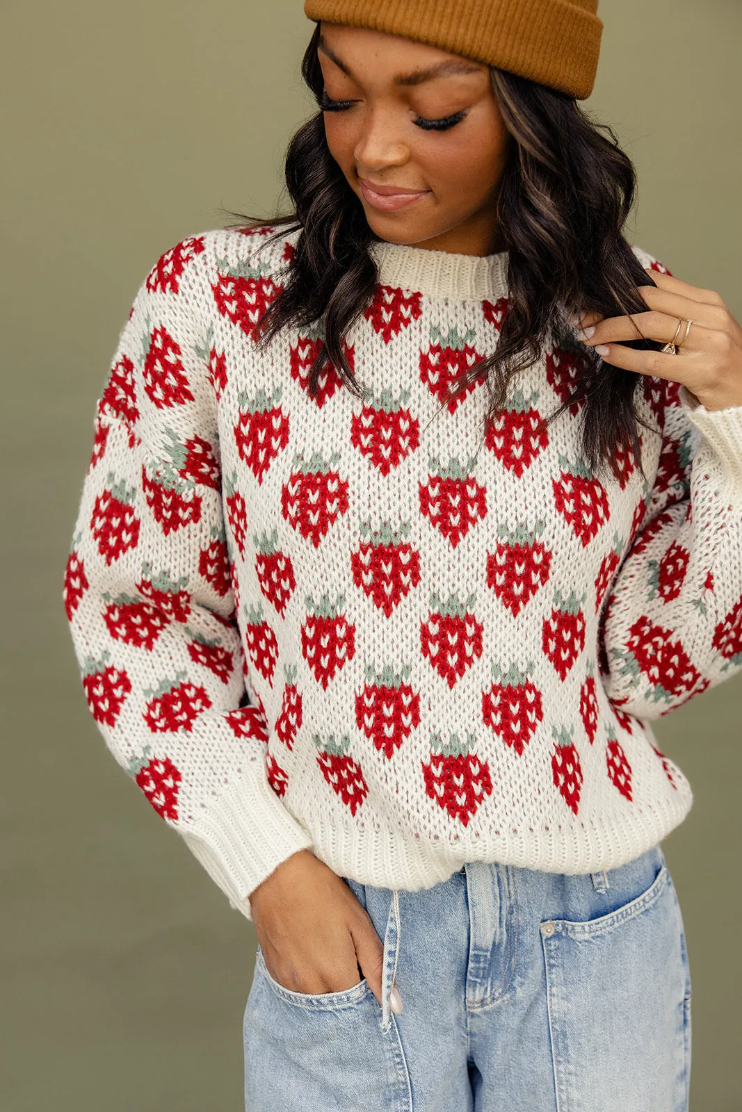 Strawberry Fields Forever Sweater