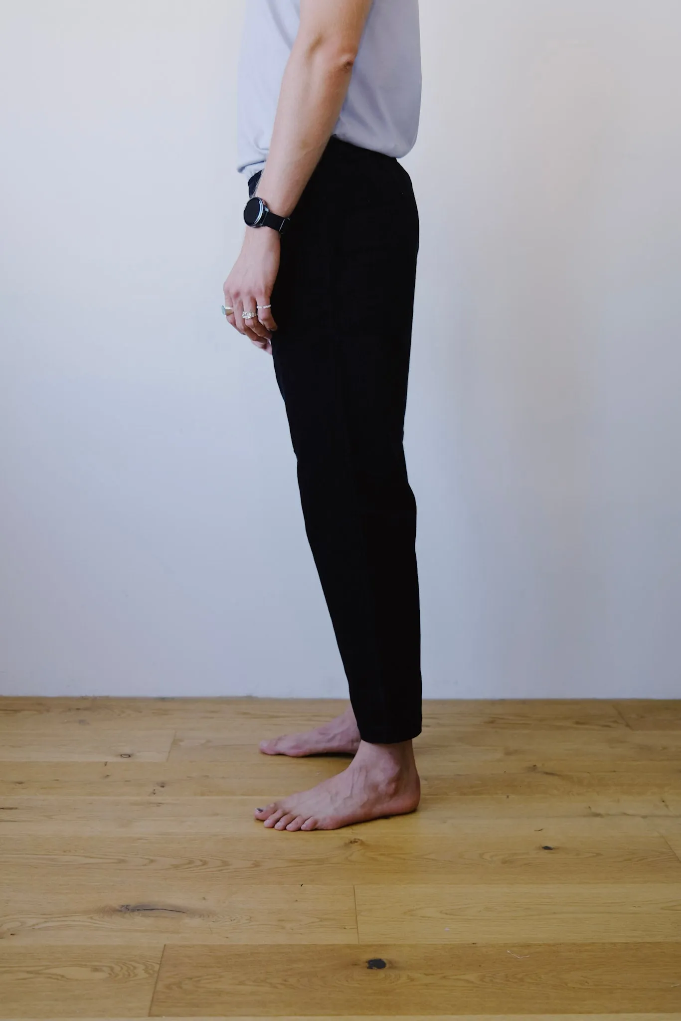 unisex pants - nigen - black corduroy