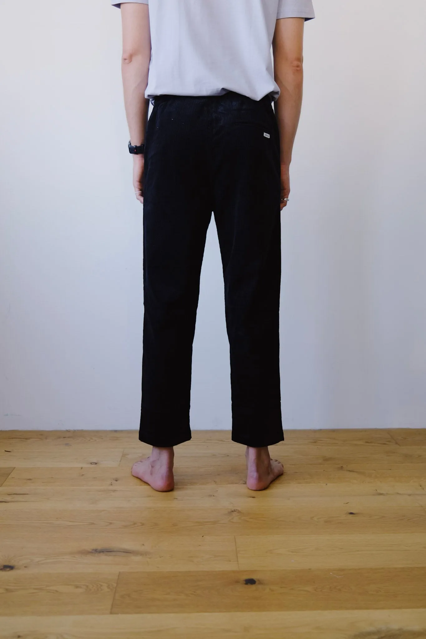 unisex pants - nigen - black corduroy