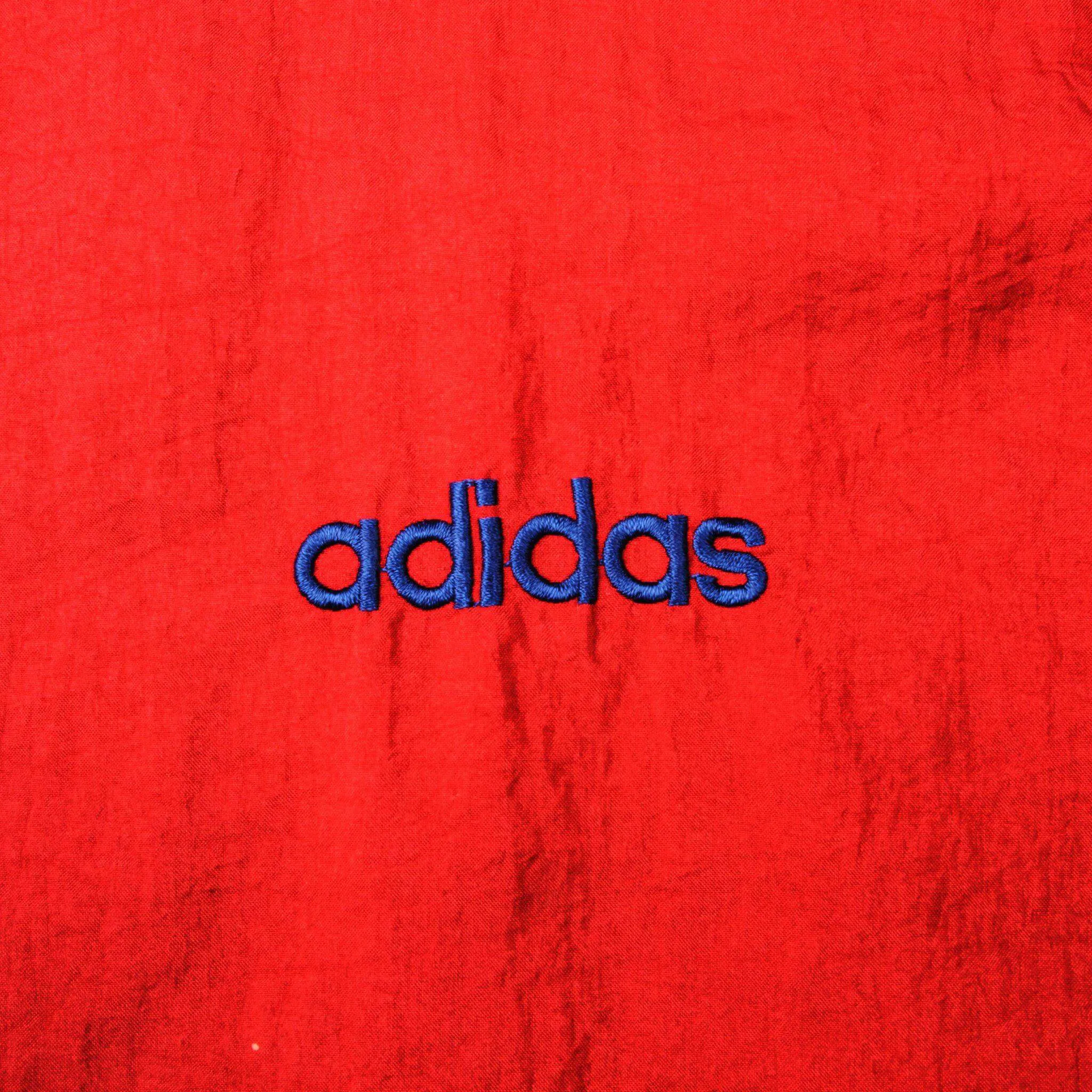 VINTAGE ADIDAS WINDBREAKER NYLON JACKET SIZE XL 1990s