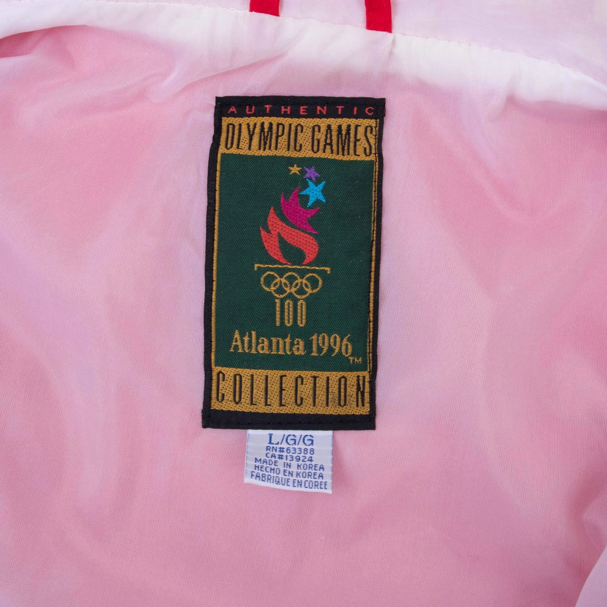 VINTAGE ATLANTA OLYMPIC GAMES 1996 TEAM USA WINDBREAKER JACKET LARGE