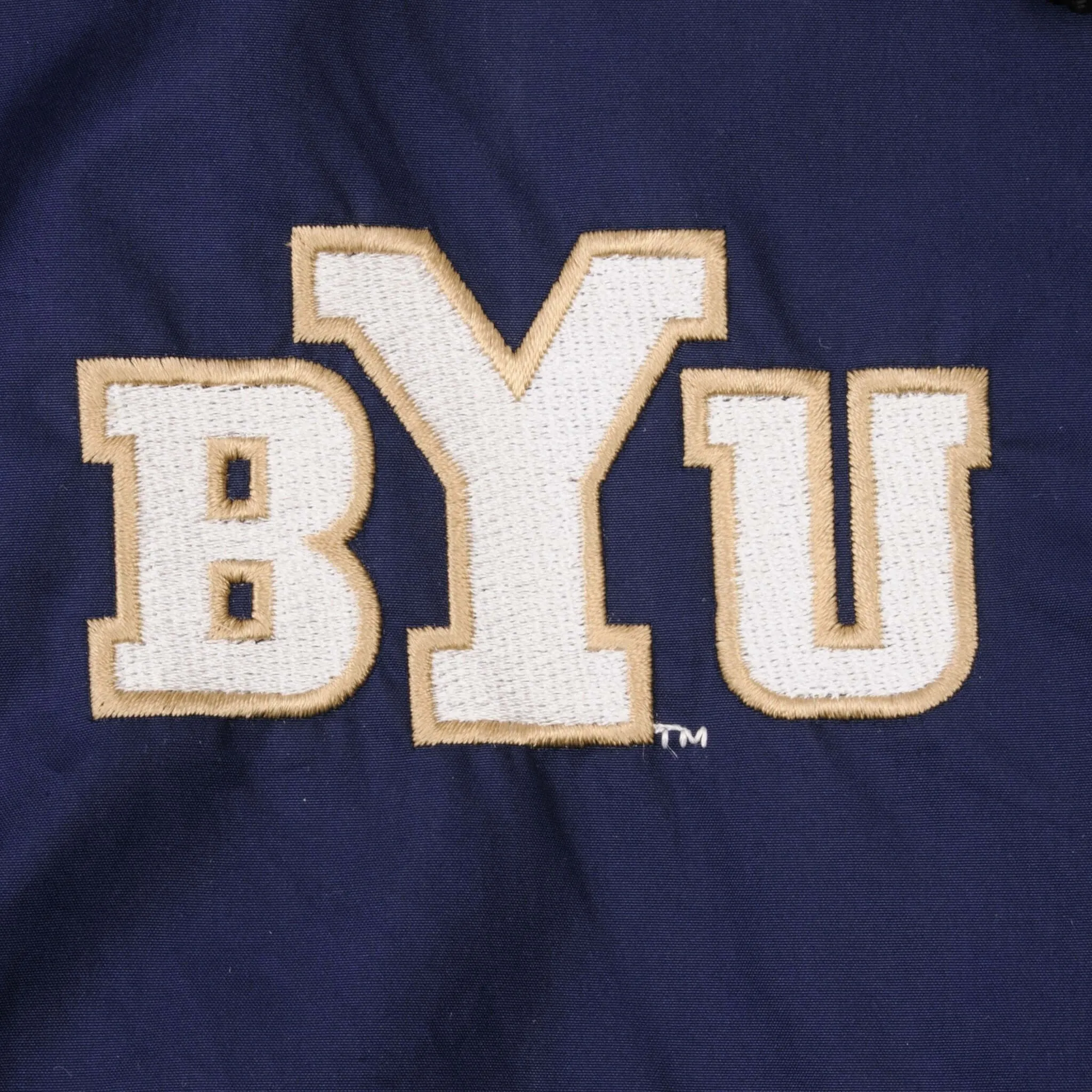 VINTAGE NIKE BYU BRIGHAM YOUNG UNI WINDBREAKER JACKET 2000S SIZE LARGE MADE USA