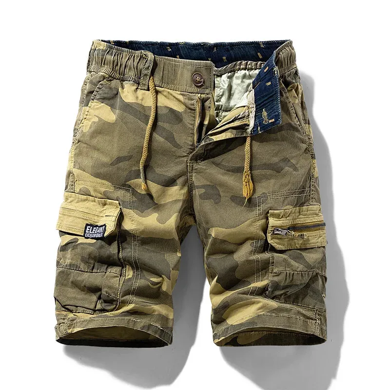 West Louis™ New Summer Cotton Camouflage Cargo Shorts