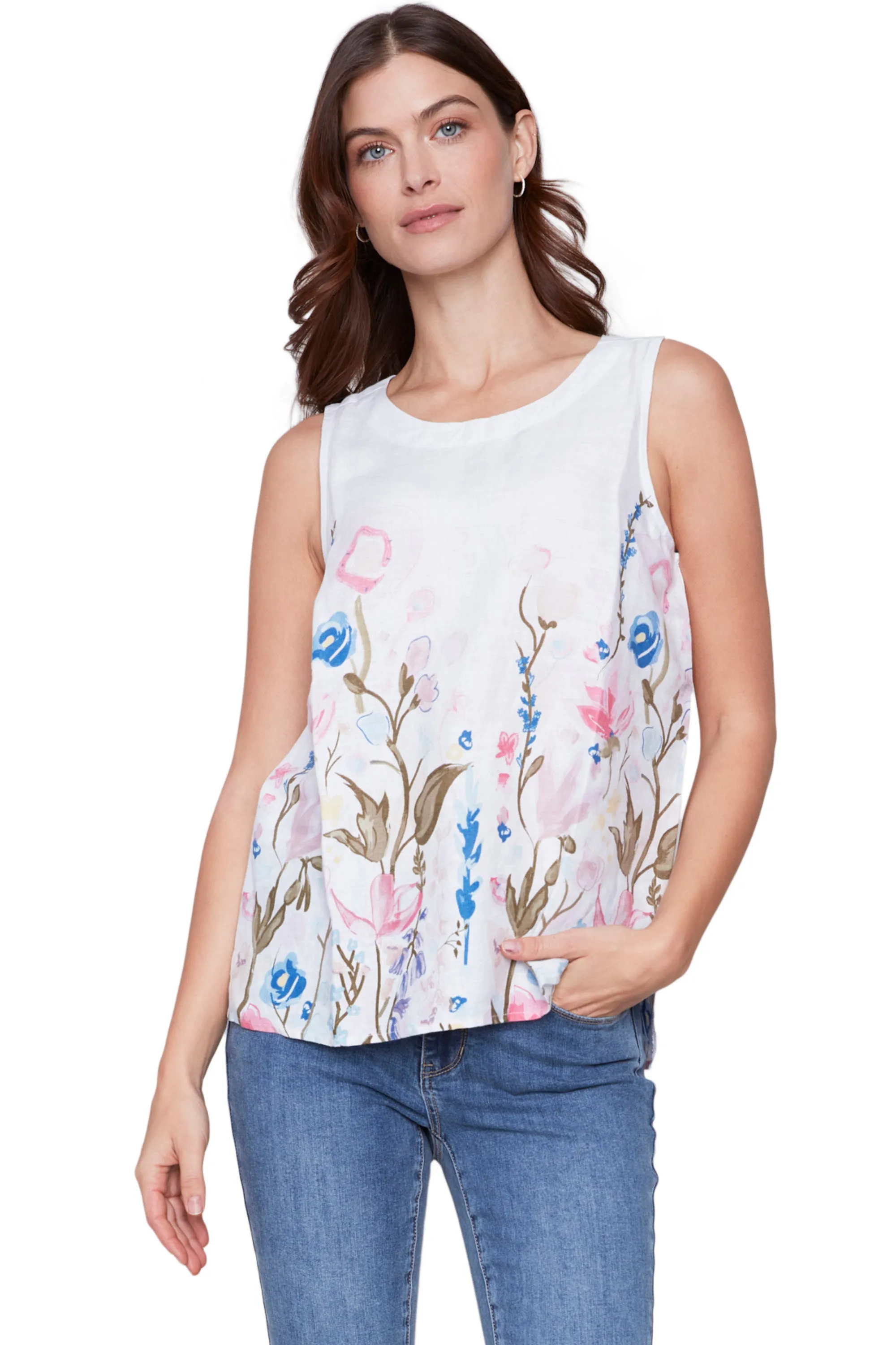 Wildflower Meadow Linen Top