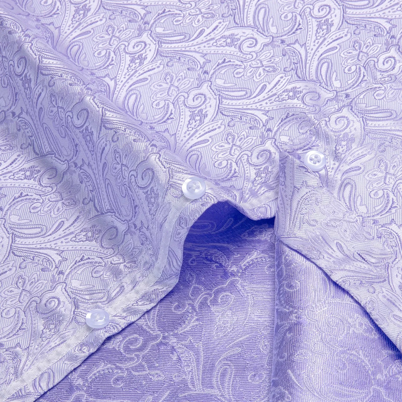 YourTies Wedding Shirts Lavender Purple Jacquard Paisley Dress Shirt