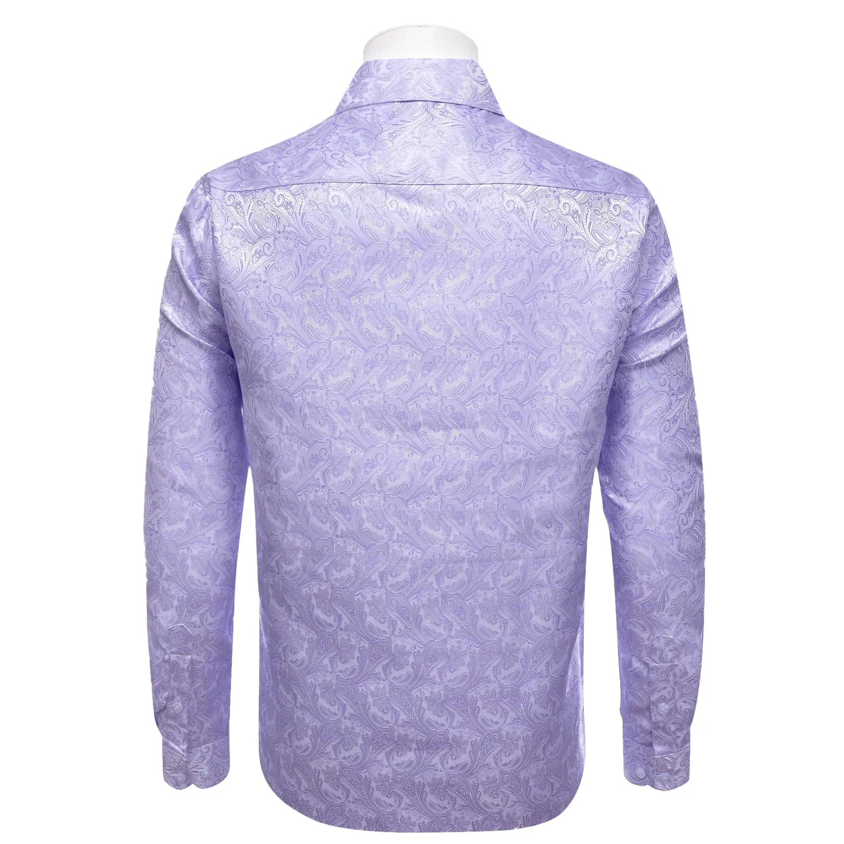 YourTies Wedding Shirts Lavender Purple Jacquard Paisley Dress Shirt