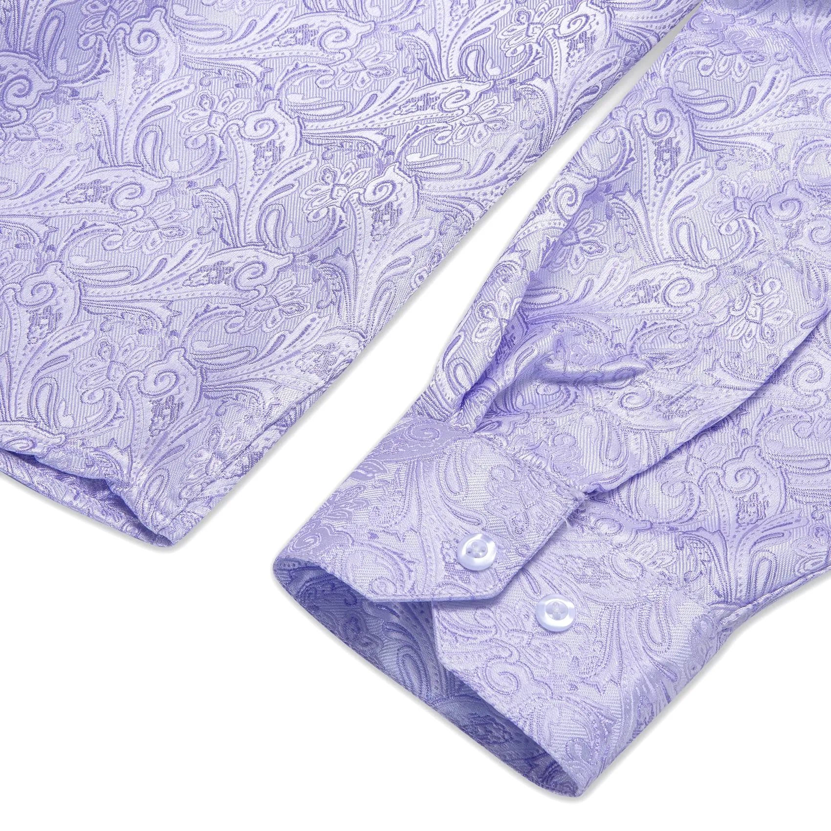 YourTies Wedding Shirts Lavender Purple Jacquard Paisley Dress Shirt